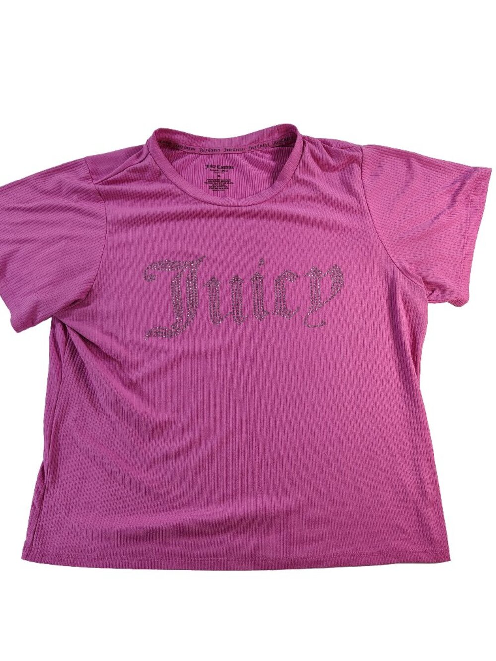 Women's Short Sleeve Pink Juicy Couture T-Shirt Size X-Large